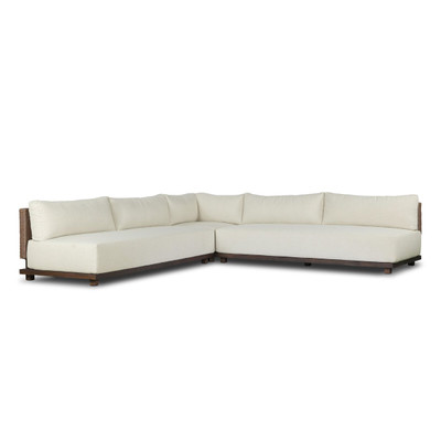 Four Hands Wayford Outdoor 3 Pc Sectional - Vergo Cream