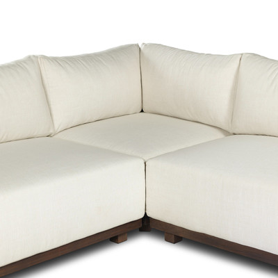 Four Hands Wayford Outdoor 3 Pc Sectional - Vergo Cream