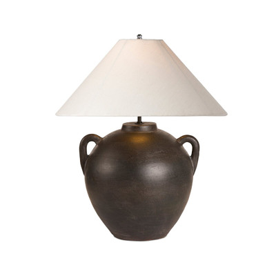 Four Hands Mays Table Lamp - Aged Black Terracotta (Closeout)