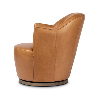 Four Hands Aurora Swivel Chair - Sonoma Butterscotch