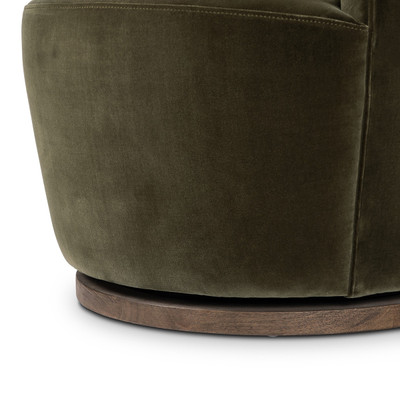Four Hands Aurora Swivel Chair - Surrey Olive