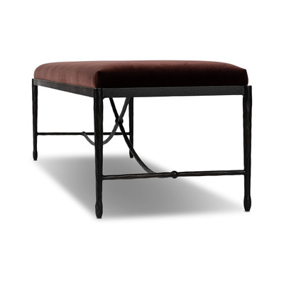 Four Hands Jade Accent Bench - Surrey Plum