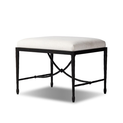Four Hands Jade Accent Stool - Crypton Nomad Snow