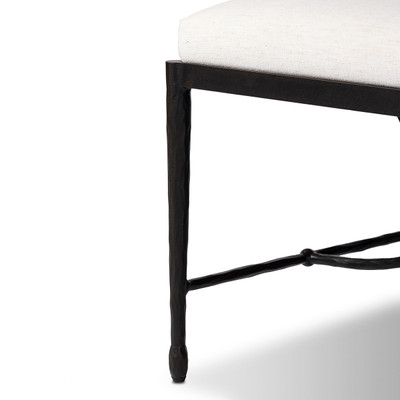 Four Hands Jade Accent Stool - Crypton Nomad Snow
