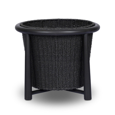 Four Hands Kernan Basket - Single Twisted Black Hyacinth