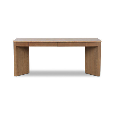 Four Hands Lawson Desk - Golden Travertine