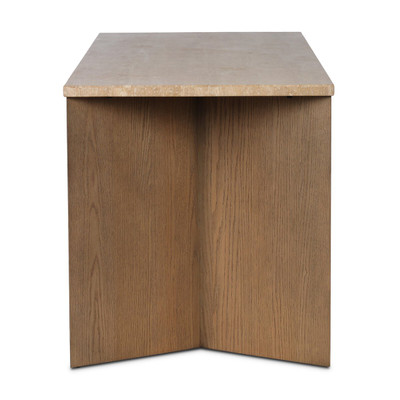 Four Hands Lawson Desk - Golden Travertine