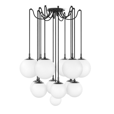 Four Hands Spider Small Chandelier - Black Gunmetal