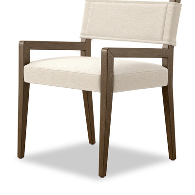 Four Hands Ferris Dining Armchair - Crypton Nomad Snow