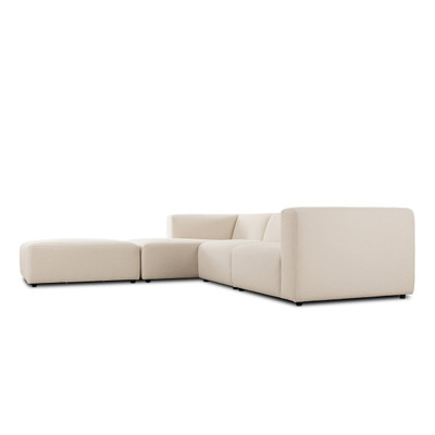 Four Hands Lawndale 3PC LAF Sectional w/ Ottoman - Fayette Cloud