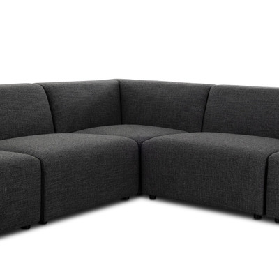 Four Hands Lawndale 6PC Sectional W/ LAFC - Saxon Charcoal