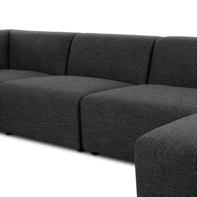 Four Hands Lawndale 5PC Sectional W/ RAFC - Saxon Charcoal