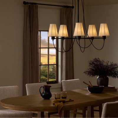 Four Hands Webster Chandelier - Parchment (Closeout)