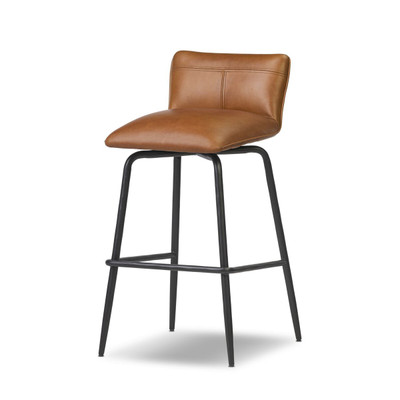 Four Hands Ridley Swivel Stool - Sonoma Chestnut - Bar
