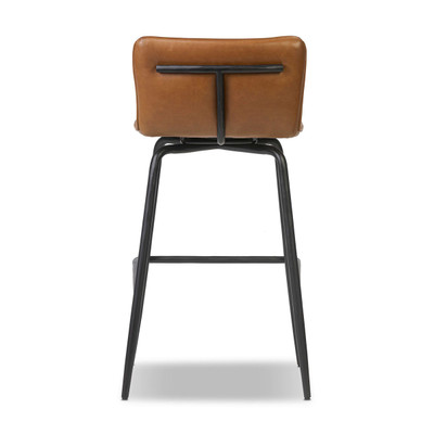 Four Hands Ridley Swivel Stool - Sonoma Chestnut - Bar