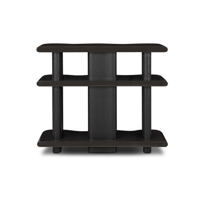 Four Hands Salton Bookshelf - Worn Black Oak