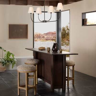 Four Hands Canton Bar Table - Dark Brown Acacia