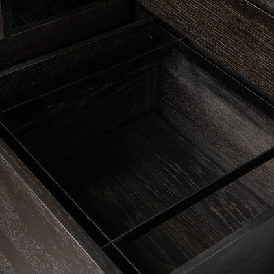 Four Hands Noah Rotating Desk - Smoked Black Oak
