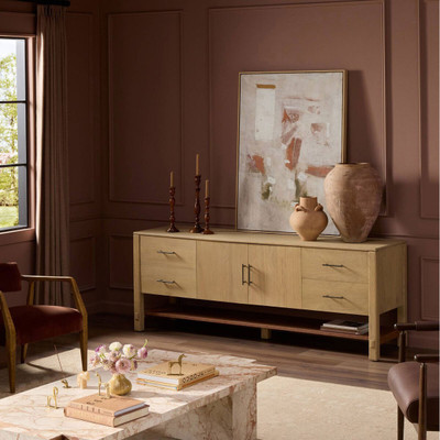 Four Hands Blake Media Console - Washed Ash