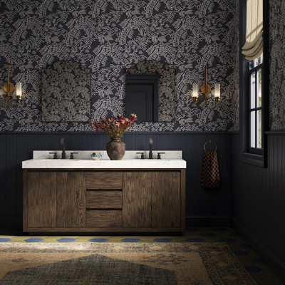 Four Hands Everett Double Vanity - Satin Espresso Oak
