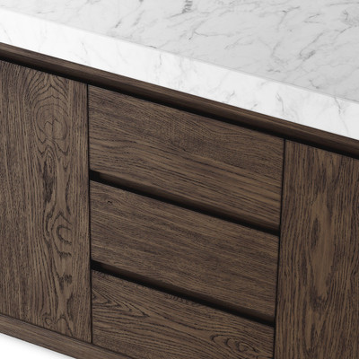 Four Hands Everett Double Vanity - Satin Espresso Oak