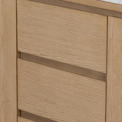 Four Hands Everett Double Vanity - Satin Light Wash Oak
