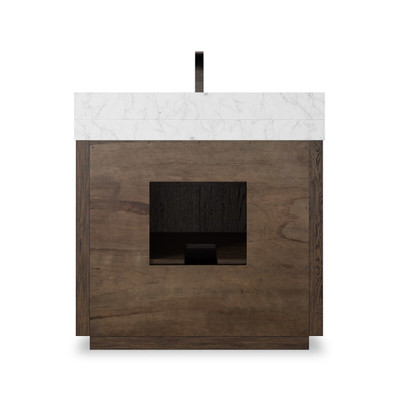 Four Hands Everett Single Vanity - Satin Espresso Oak