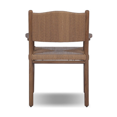 Four Hands Herrin Outdoor Dining Armchair - Stained Toasted Brown