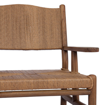 Four Hands Herrin Outdoor Dining Armchair - Stained Toasted Brown