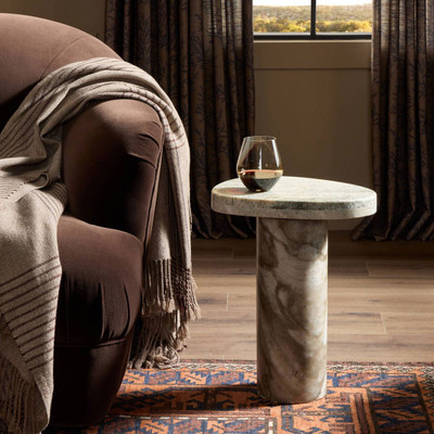 Four Hands Zion End Table - Sage Onyx