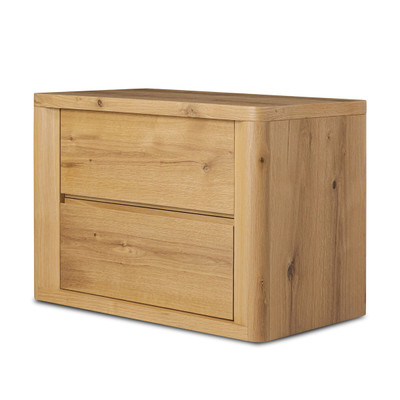 Four Hands Novella Nightstand - Natural Oak Veneer Thick Random