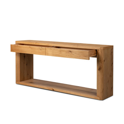 Four Hands Novella Console Table - Natural Oak Veneer Thick Random