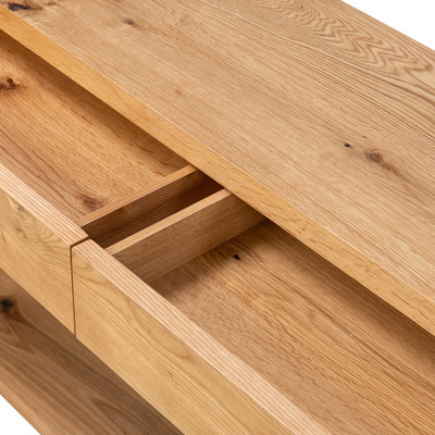 Four Hands Novella Console Table - Natural Oak Veneer Thick Random