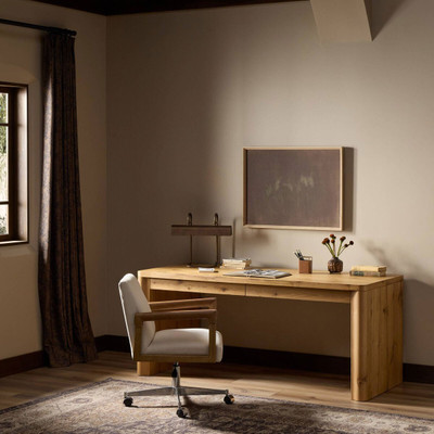 Four Hands Novella Writing Desk - Natural Oak Veneer Thick Random