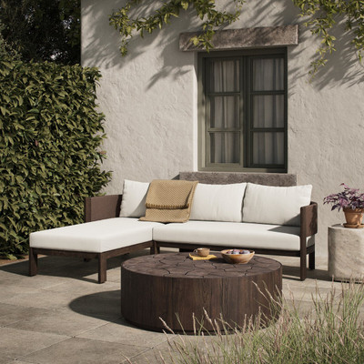 Four Hands Delancy Outdoor 2PC Sectional - LAF Chaise - Arashi Salt