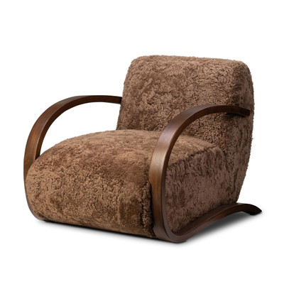 Four Hands Burke Chair - Amber Shearling