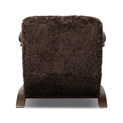 Four Hands Burke Chair - Cocoa Shearling