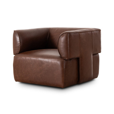Four Hands Pacey Swivel Chair - Dulane Mahogany