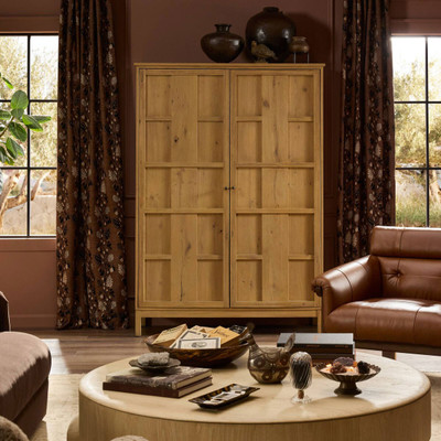 Four Hands Alessio Cabinet - Aged Natural Oak