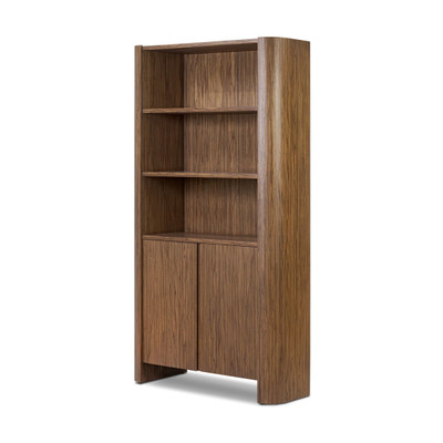 Four Hands Limba Bookcase - Medium Brown Limba