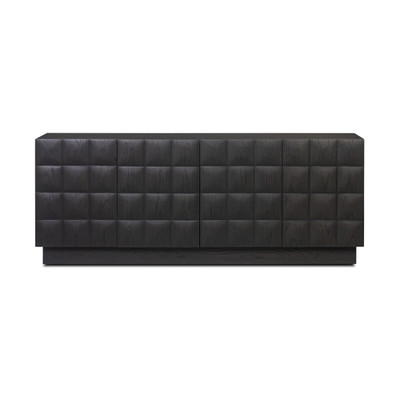 Four Hands Swell Media Console - Dry Black Oak