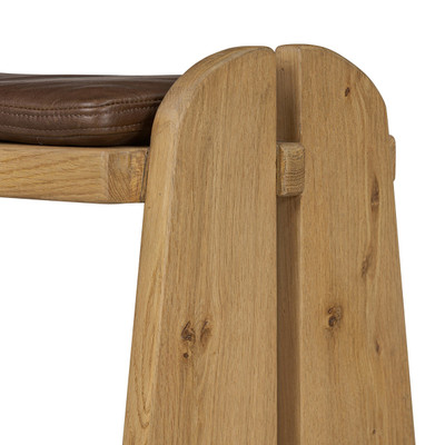 Four Hands Landrea Accent Stool - Havana Brown