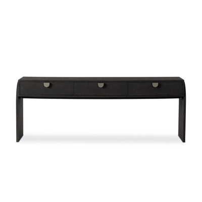 Four Hands Cressida Console Table - Black Linen