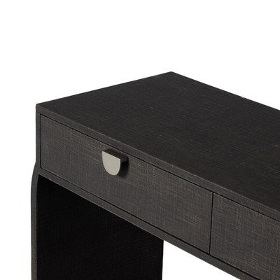 Four Hands Cressida Console Table - Black Linen