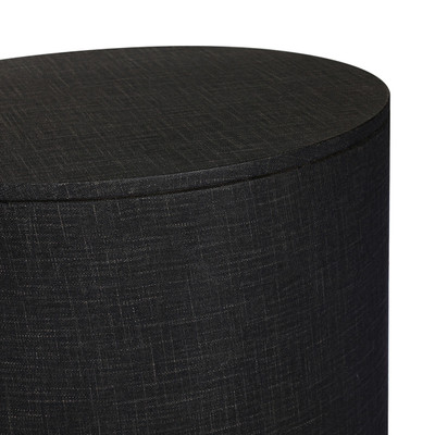 Four Hands Amelia Oval One Drawer Nightstand - Black Linen