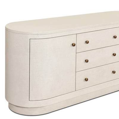 Four Hands Amelia Media Console - Ivory Painted Linen