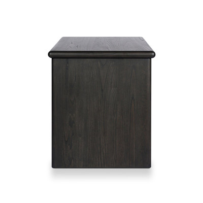 Four Hands Denton Standing Desk - Smoked Black Sungkai Veneer - Thick