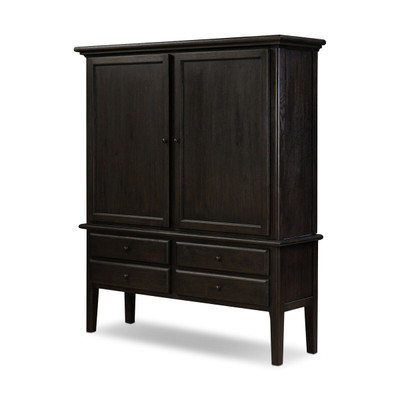 Four Hands Whitman Cabinet - Smoked Black