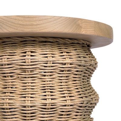 Four Hands Brailey End Table - Smoked Natural Sungkai
