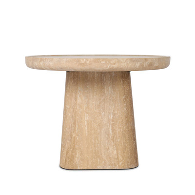 Four Hands Zane End Table - Golden Travertine